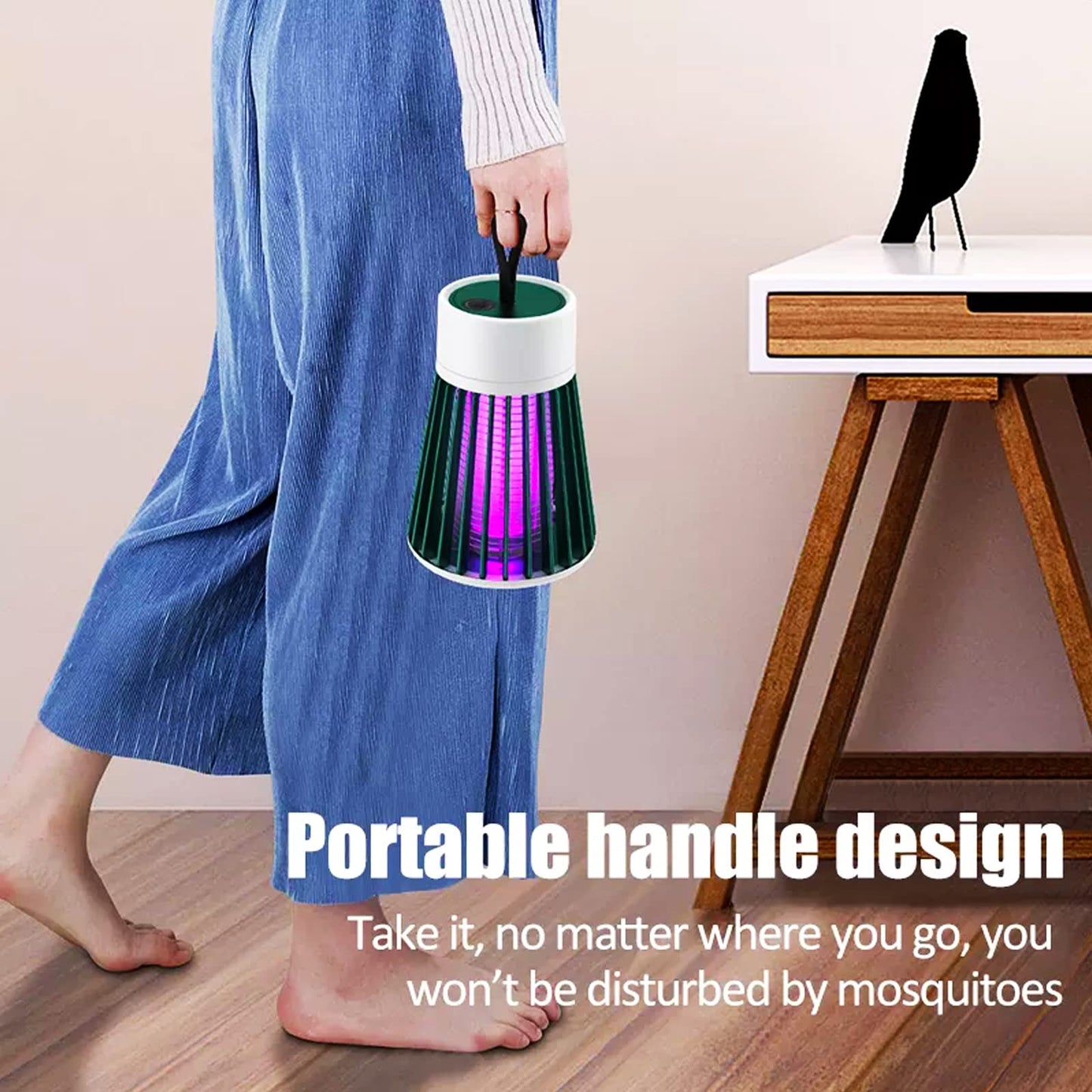 Eco Friendly Mosquito Killer Lamp Machine with UV Light | Mosquito Trap Light | Screen Protector Killer Lamp with USB Power Supply for Home,Office and Indoor use Only