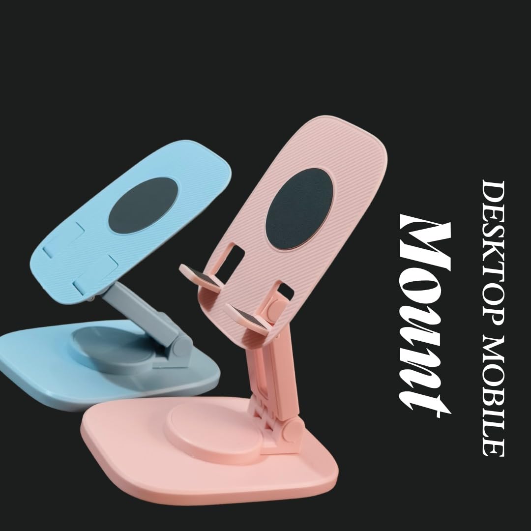 Utible Mobile Mount K5 Desktop Mobile Stand – Black USB Docking Station for Charging & Connectivity | Multi-Device Compatible, Sturdy & Portable Design