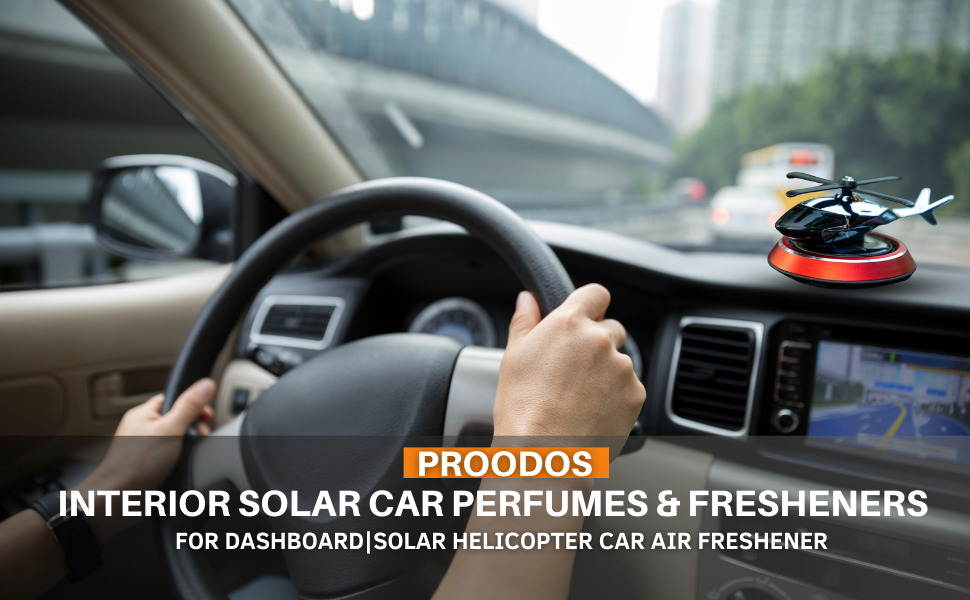 Solar Powered Helicopter For Interior Dashboard With Aroma Diffuser Oil