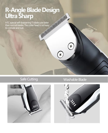 HTC AT-538 Electric Small Size Trimmer For Men - Precision Cutting, Rechargeable, Compact, For Men & Women