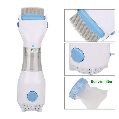 240V Electrical Head Lice Comb Lice Solution Chemical Free Kills Head Lice Capture Lice Removal Treatment Lice Combs and Vacuums Machine for lice removed from Head V-Comb