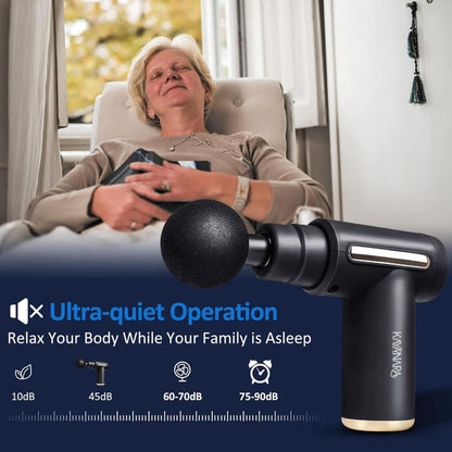 Full Body Gun Massager for Pain Relief with 4 Attachments