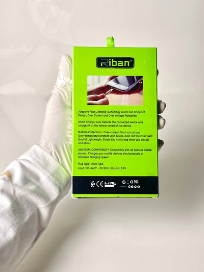 Riban RB-169 12000mAh Fast Charging Power Bank