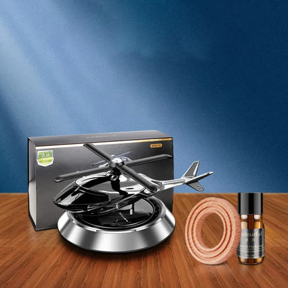Solar Powered Helicopter For Interior Dashboard With Aroma Diffuser Oil