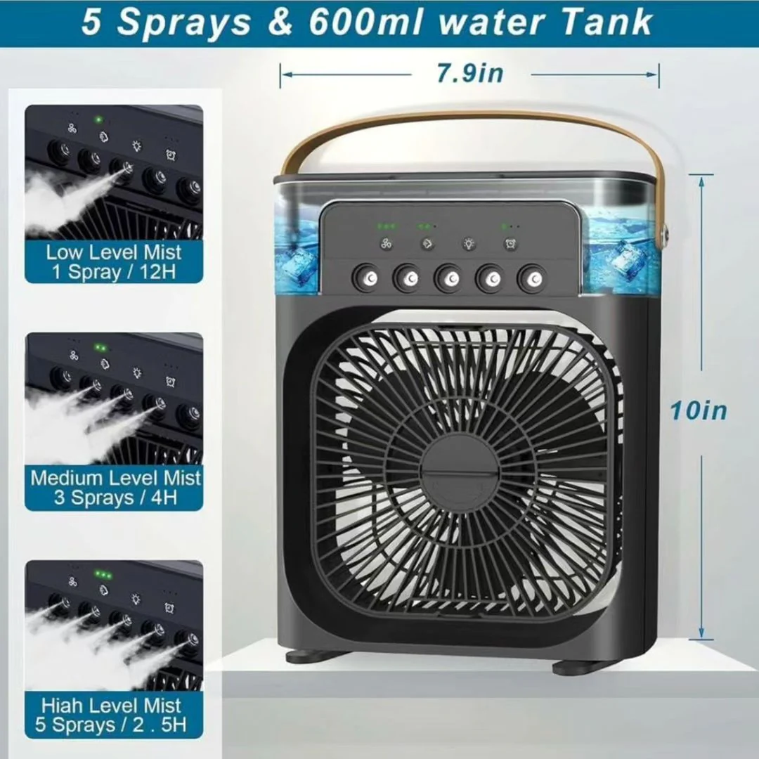 Portable Air cooler Table fan with humidifier
