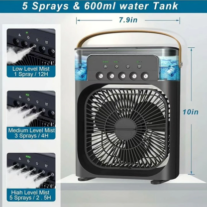 Portable Air cooler Table fan with humidifier