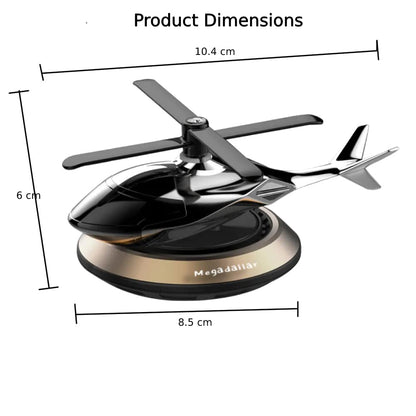 Solar Powered Helicopter For Interior Dashboard With Aroma Diffuser Oil