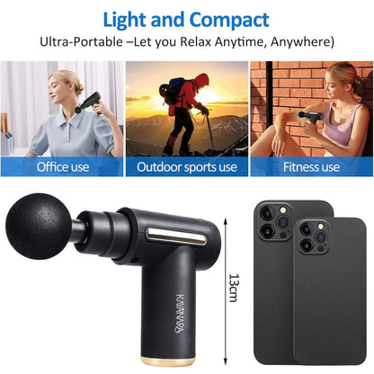 Full Body Gun Massager for Pain Relief with 4 Attachments