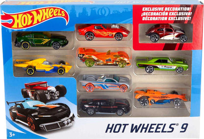 Hot Wheels Mattel 9 Car Gift Pack