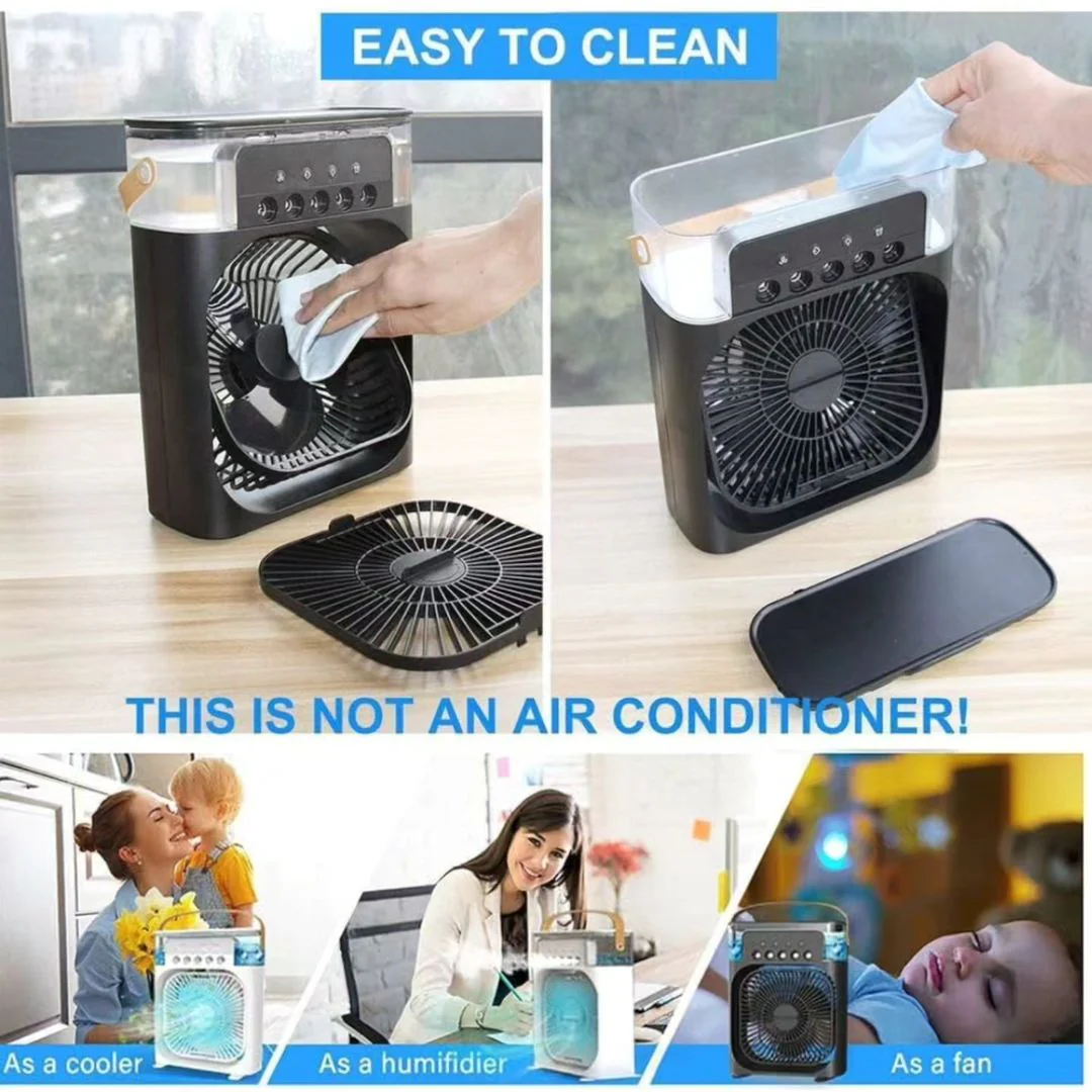 Portable Air cooler Table fan with humidifier