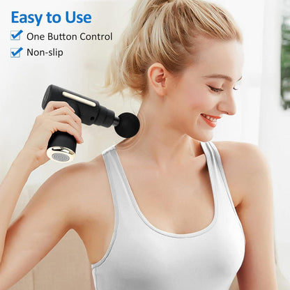 Full Body Gun Massager for Pain Relief with 4 Attachments