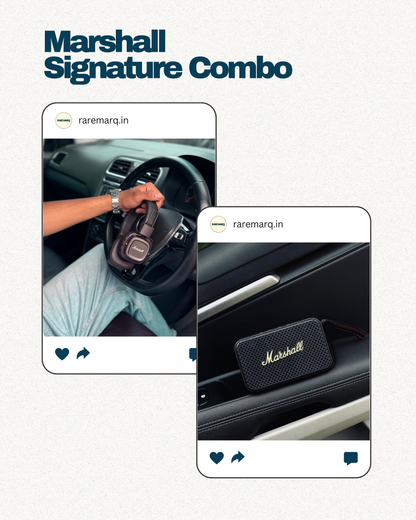 Marshall Signature Combo:
Major IV Headphones + Portable Bluetooth Speaker (Master Quality)
