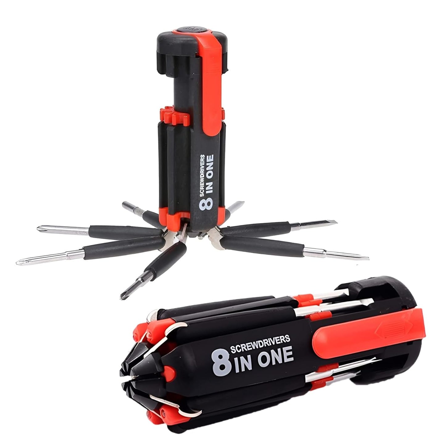 8 In 1 Multi-Function Screwdriver Kit With LED Portable Torch