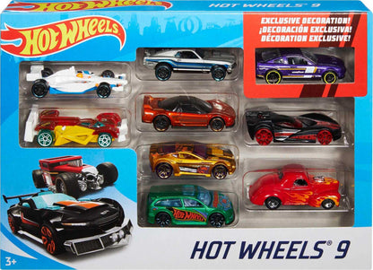 Hot Wheels Mattel 9 Car Gift Pack