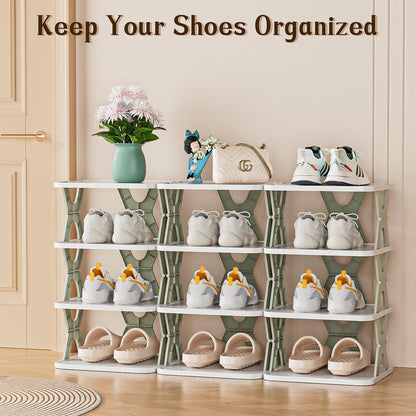 4 Tier Shoe Rack Foldable