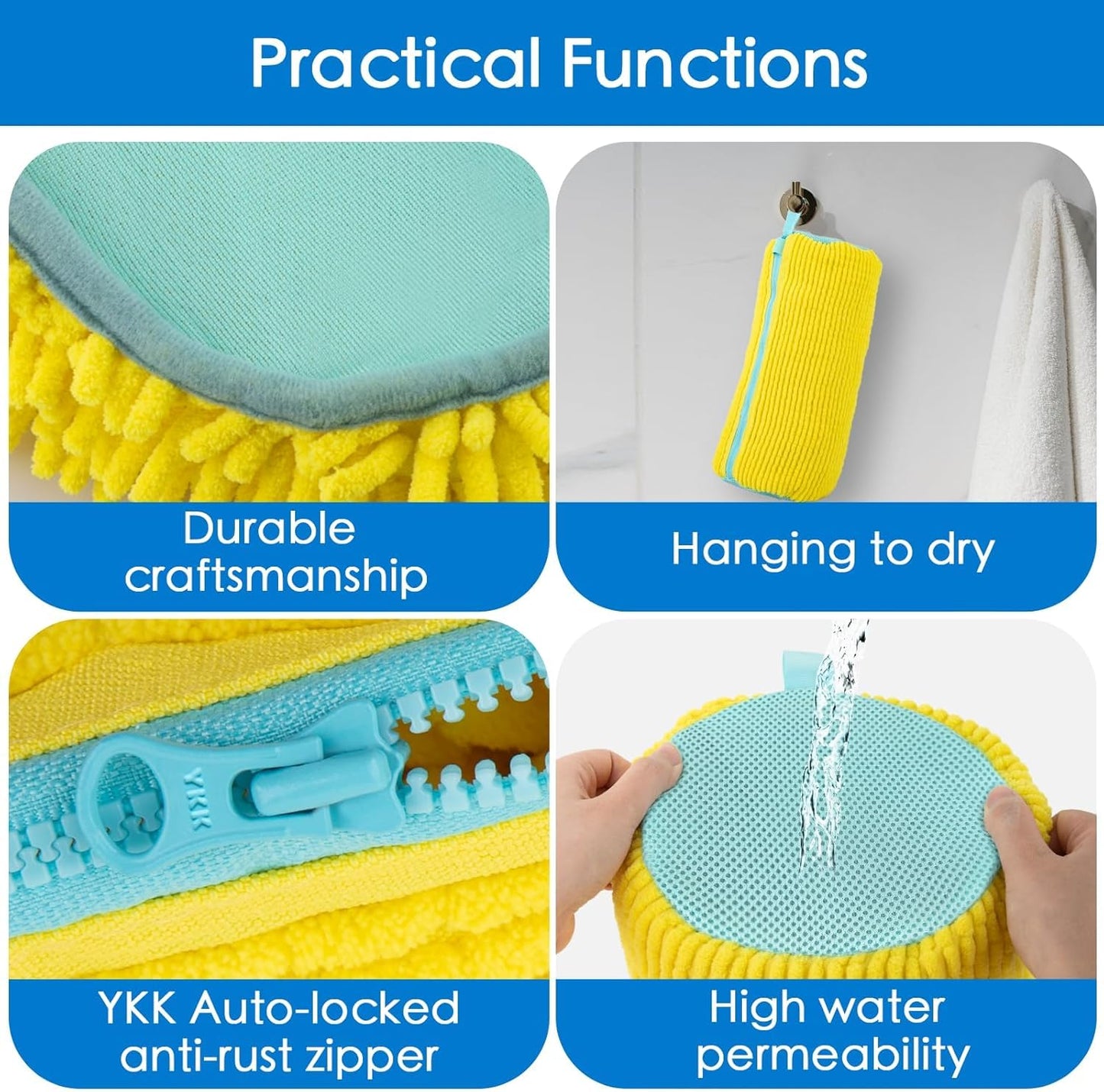 Tusmad Shoe Washing Machine Bag, Invisible & Rust-Free Zipper Side Opening Shoe Washing Bag for Washer and Dryer, Shoe Laundry Bags for Sneakers Socks, Bras, Blouse,Hosiery,Lingerie