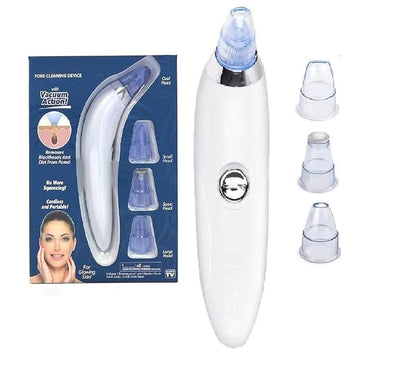 4-in-1 Blackhead Remover Vacuum for Women & Men – Electric Pore Cleaner with 4 Suction Heads, USB Rechargeable Acne Extractor